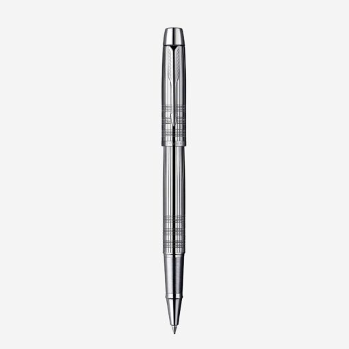 Bút Parker IM Premium Chiseled Shiny Chrome With Chrome Trim Rollerball Pen S0908650-PK210