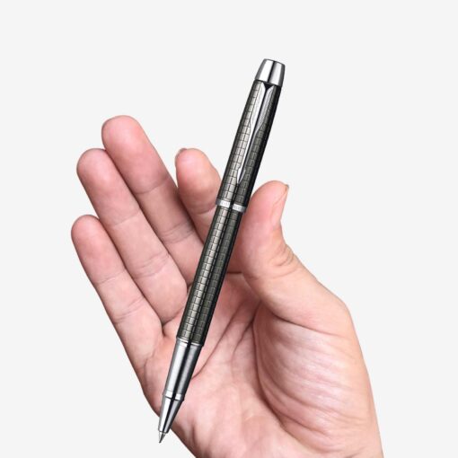 Parker IM Premium Deep Gun Metal Chiselled CT Rollerball Pen S0908700 (PK213)