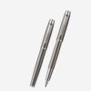 Bút máy Parker Stainless Steel S0856240 vỏ thép màu ghi