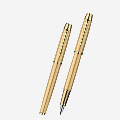 Parker IM Gold Brushed Metal GT Fountain Pen 9000013236