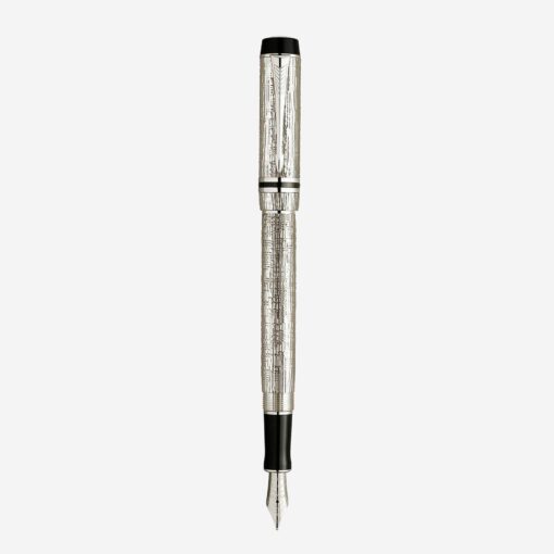 Bút Parker Duofold Presidential Esparto Sterling Silver Fountain Pen S0691340