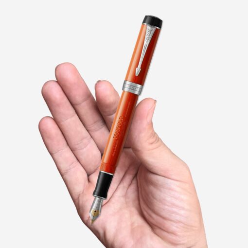 Đánh giá bút máy Parker màu cam bản Parker Duofold FP 1931375