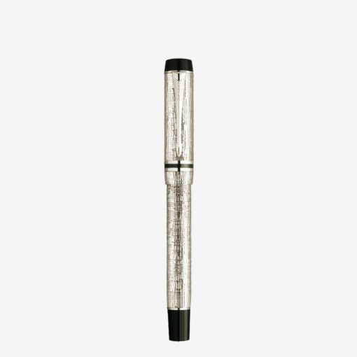 Parker Duofold Presidential Esparto Sterling Silver Fountain Pen S0691340