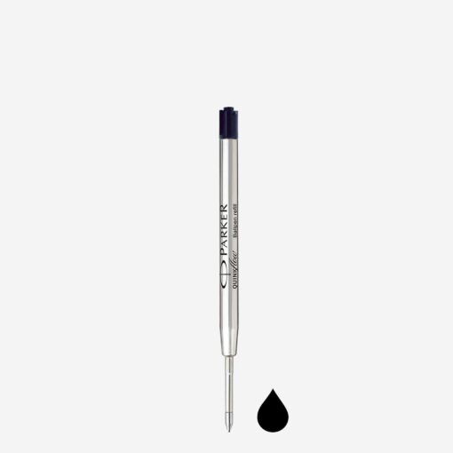 Parker Quink Ballpoint Pen Refill Fine Black Blister 1950367 S0909400
