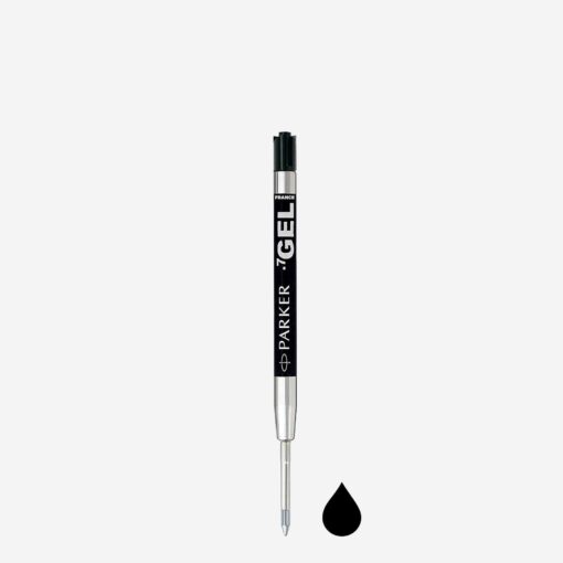 Parker Quink Gel Ink Refill Medium Black (Pack 2) 1950362