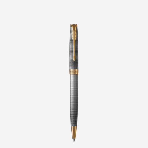 Bút bi Parker Sonnet Chiselled Silver GT Ballpoint Pen 1931492