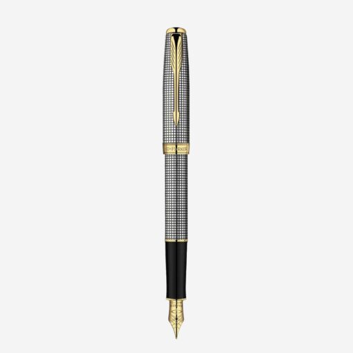Bút máy Parker Sonnet Cisele Sterling Silver GT Fountain Pen S0808140