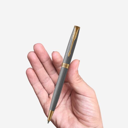 Parker Sonnet 2017 Chiselled Silver GT Ballpoint Pen 1931492