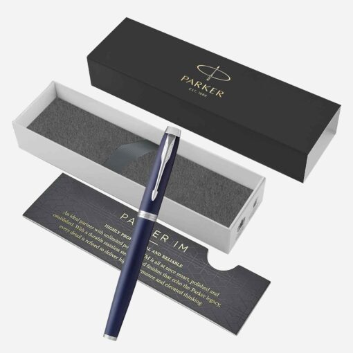 Parker IM Matte Blue CT Fountain Pen 1931647-1931654