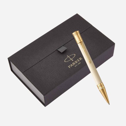 Parker Duofold Ivory & Black GT Ballpoint Pen 1931396